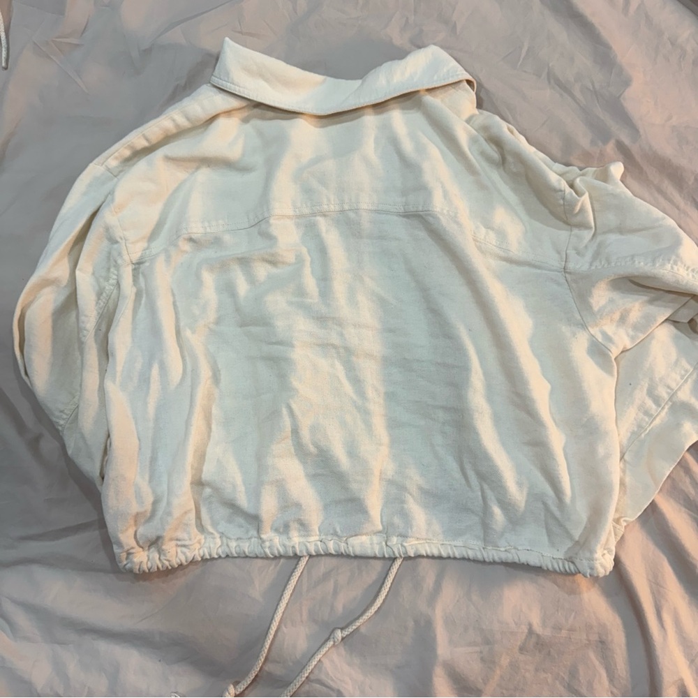 Cream Button Up Jacket - Picture 4 of 5